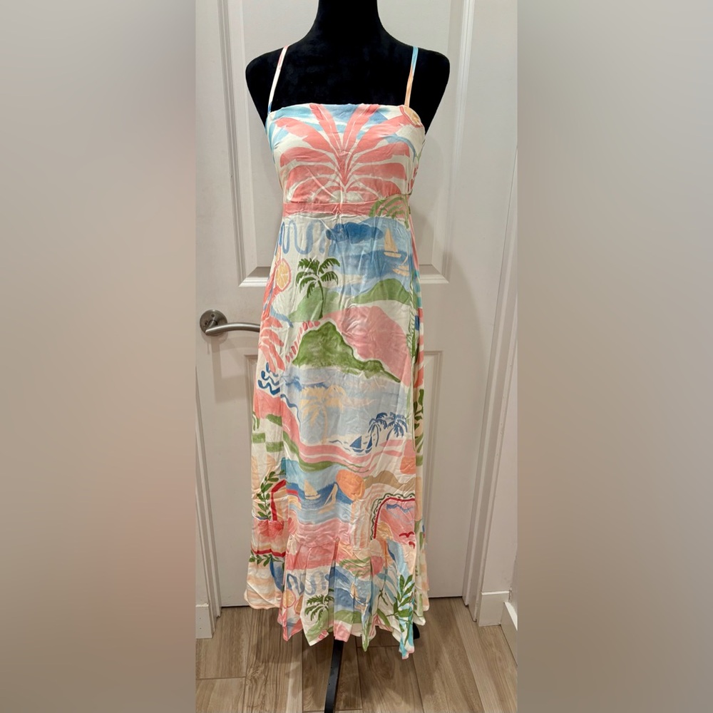 NWT Paper Heart Tropical Print Maxi Dress - M